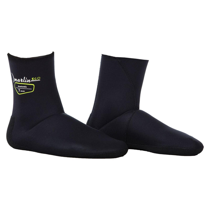 Chaussettes de plongée Anatomiques Éco 7mm Noir Taille M Marlin 213425