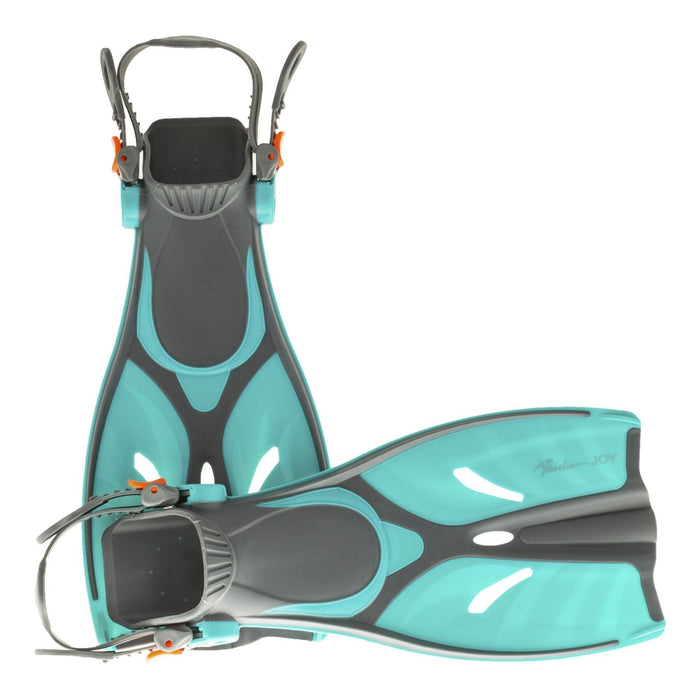 Palmes de Snorkeling Joy Kids Vert Taille L-XL-32-37 Marlin 214158