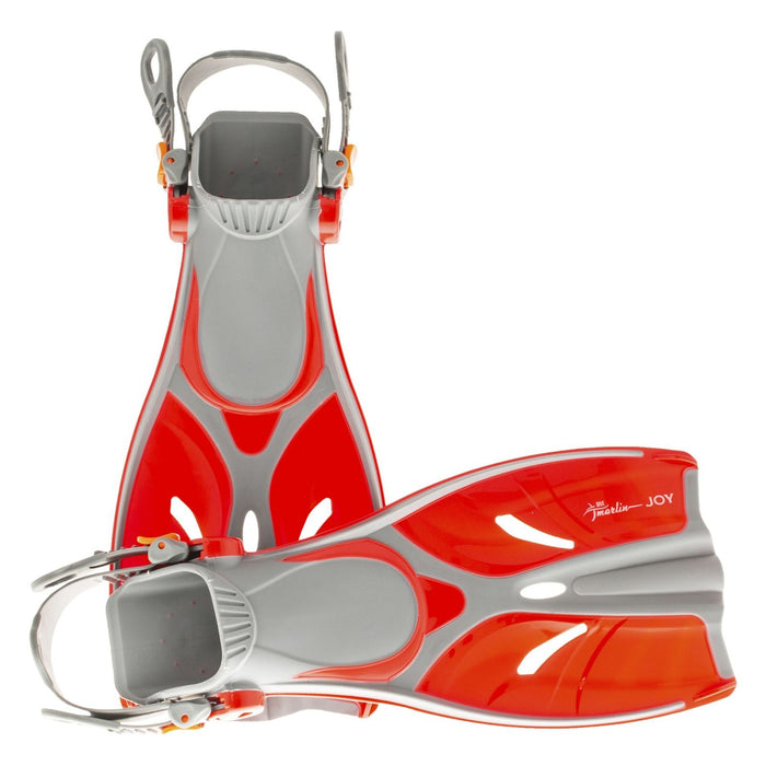 Palmes de Snorkeling Joy Kids Rouge Taille S-M-27-31 Marlin 214159