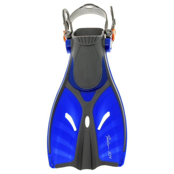Palmes de snorkeling Joy enfants bleues taille S-M-27-31 Marlin 214162
