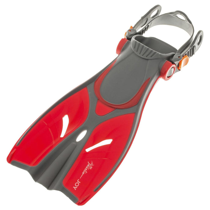Palmes de Snorkeling Joy Kids Rouge Taille L-XL-32-37 Marlin 214163