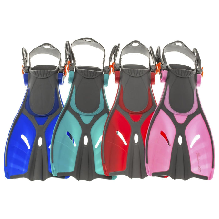 Palmes de Snorkeling Joy Kids Rose Taille S-M-27-31 Marlin 214164