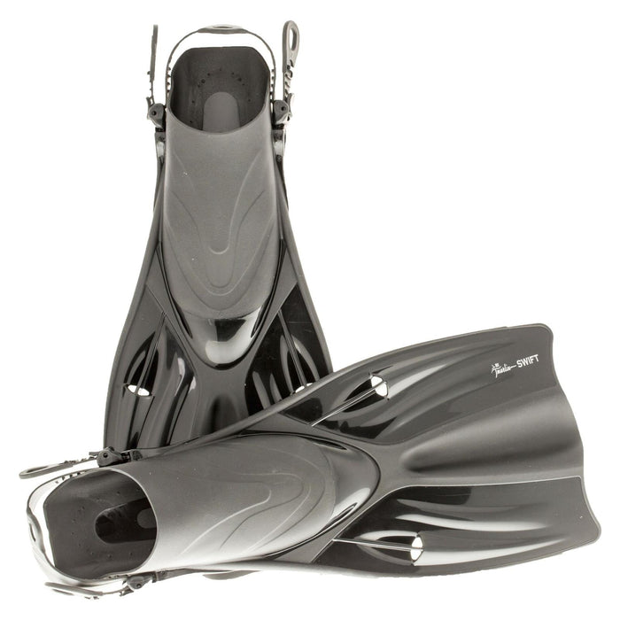 Palmes de Snorkeling Swift Noir Taille L-XL-42-46 Marlin 214170
