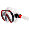 Masque de snorkeling Joy Enfants Rouge-Argent-Transparent Marlin 214174