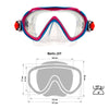 Masque de snorkeling Joy Enfants Rose-Aqua-Transparent Marlin 214175