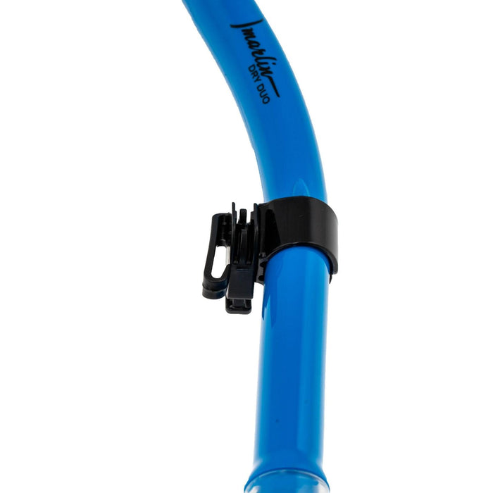 Tube de snorkel Dry Duo bleu-transparent Marlin 216275