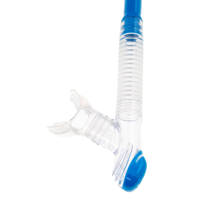 Tube de snorkel Dry Duo bleu-transparent Marlin 216275