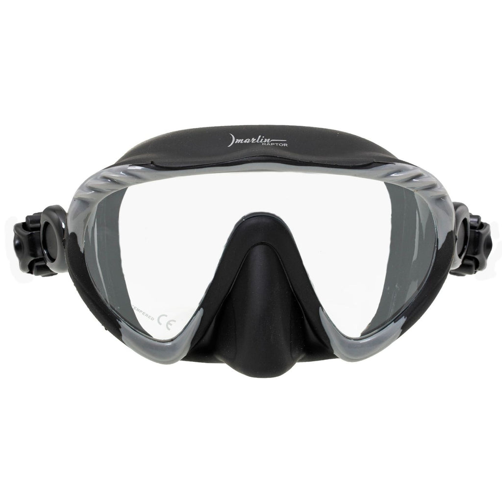 Masque de chasse sous-marine Raptor gris-noir Marlin 216278