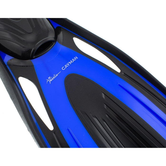 Palmes de Snorkeling Cayman Full Foot Bleu Taille L-44-45 Marlin 216302