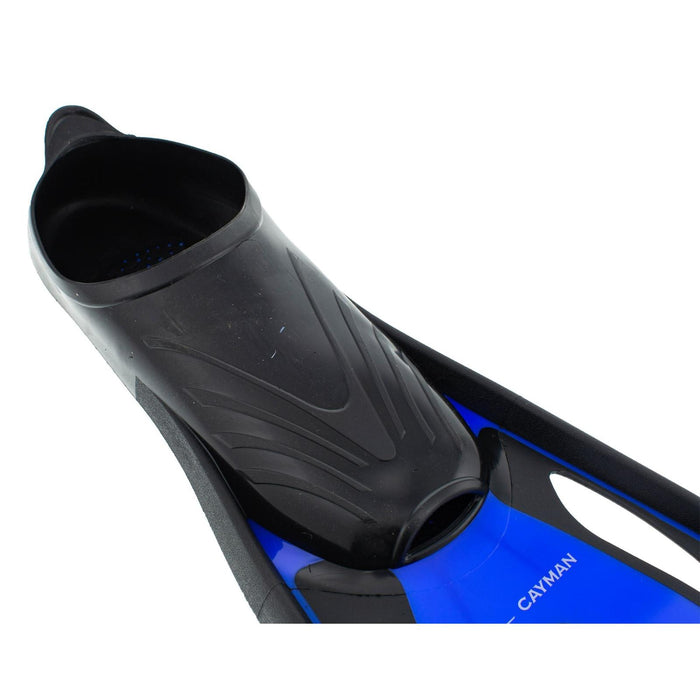 Palmes de Snorkeling Cayman Full Foot Bleu Taille L-44-45 Marlin 216302