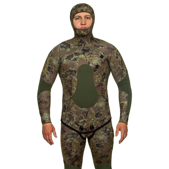 Combinaison intégrale de chasse sous-marine Camoskin Pro Homme 5mm Vert-Camo Taille ML Marlin 216456
