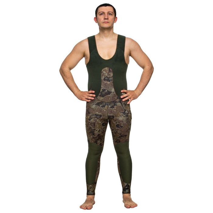Combinaison intégrale de chasse sous-marine Camoskin Pro Homme 5mm Vert-Camo Taille L Marlin 216457