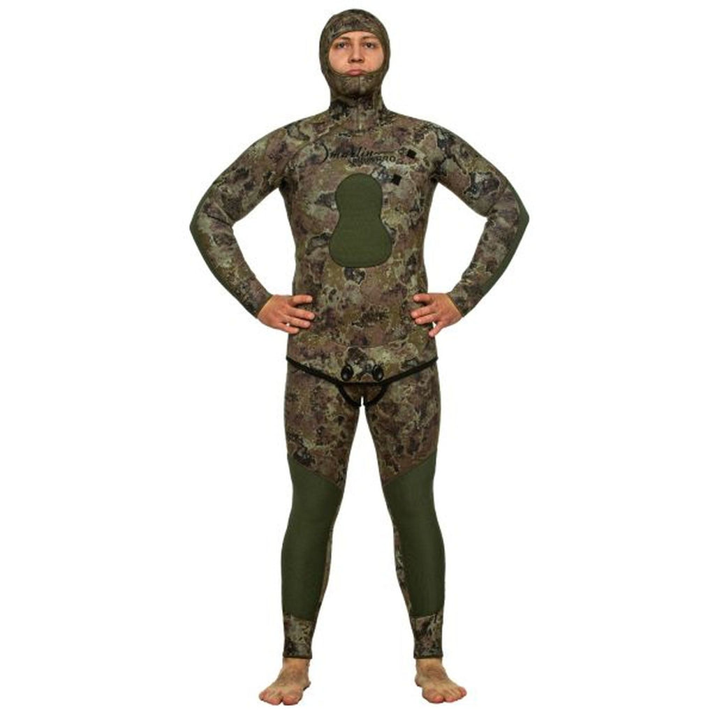 Combinaison de Plongée Complète Spearfishing Skilur Pro 5mm Vert-Camo Taille XL Marlin 216467