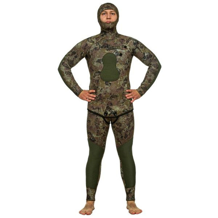 Combinaison de Plongée Complète Spearfishing Skilur Pro 5mm Vert-Camo Taille XL Marlin 216467