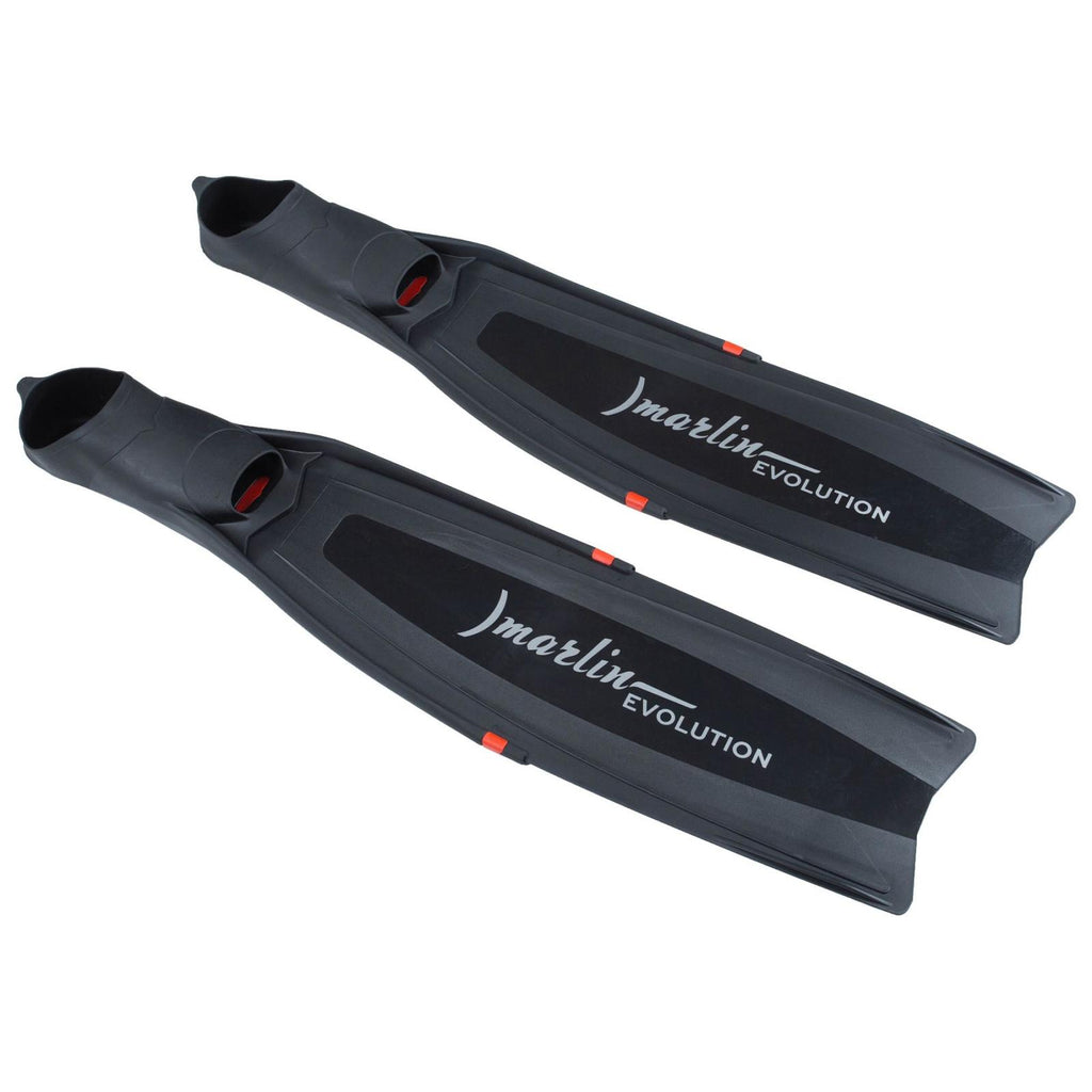 Palmes de plongée en apnée Evolution Noir-Blanc Taille L-43-44 Marlin 216867