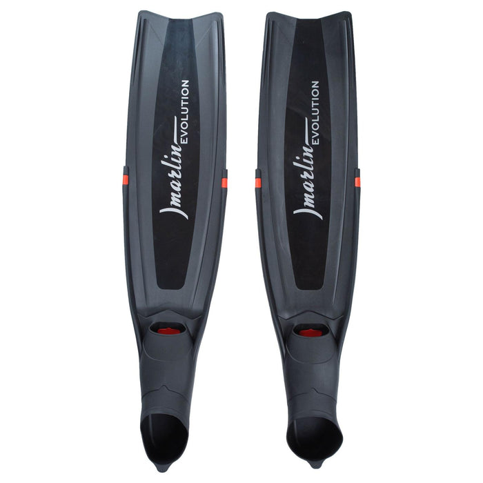 Palmes de plongée en apnée Evolution Noir-Blanc Taille L-43-44 Marlin 216867
