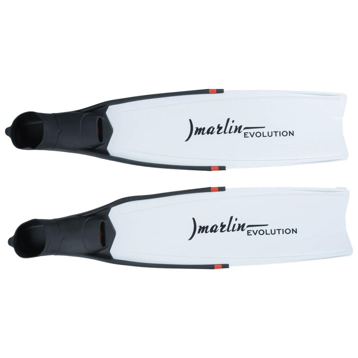 Palmes de plongée en apnée Evolution Noir-Blanc Taille M-41-42 Marlin 216872
