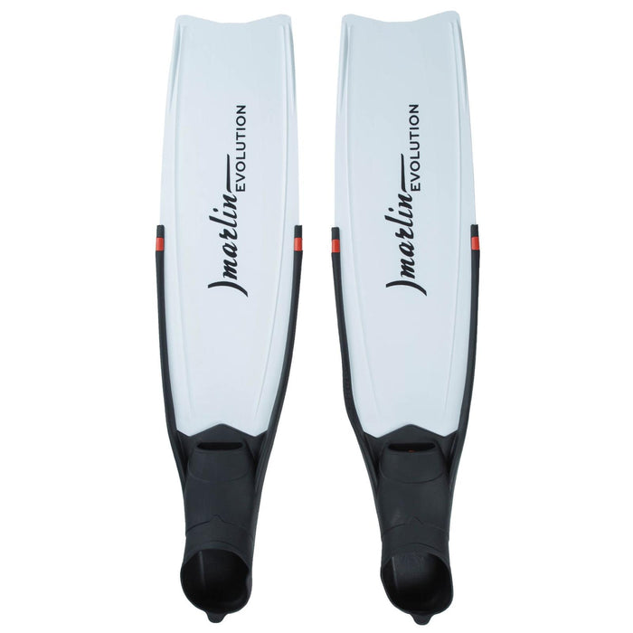 Palmes de plongée en apnée Evolution Noir-Blanc Taille M-41-42 Marlin 216872