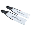 Palmes de plongée en apnée Evolution Noir-Blanc Taille S-39-40 Marlin 216873