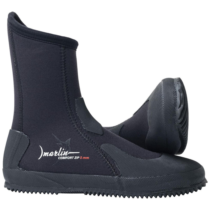 Bottes de Plongée Comfort Zip 5mm Noir Taille EU 42 Marlin 217023