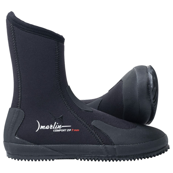 Bottes de Plongée Comfort Zip 7mm Noir Taille EU 40 Marlin 217032