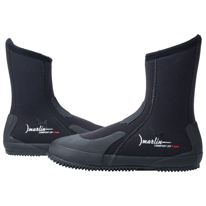 Bottes de Plongée Comfort Zip 7mm Noir Taille EU 42 Marlin 217034