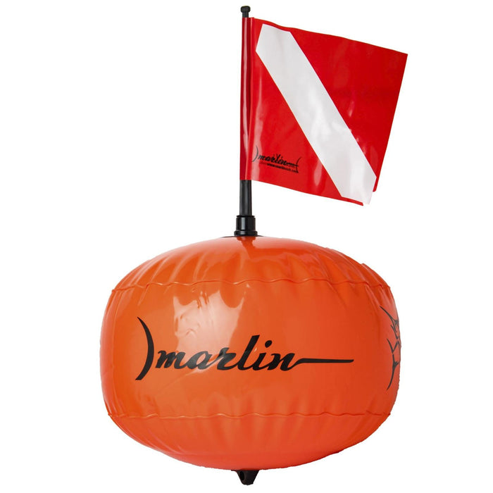 Bouée de plongée ellipse PVC orange Marlin 217075