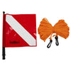 Bouée de plongée ellipse PVC orange Marlin 217075