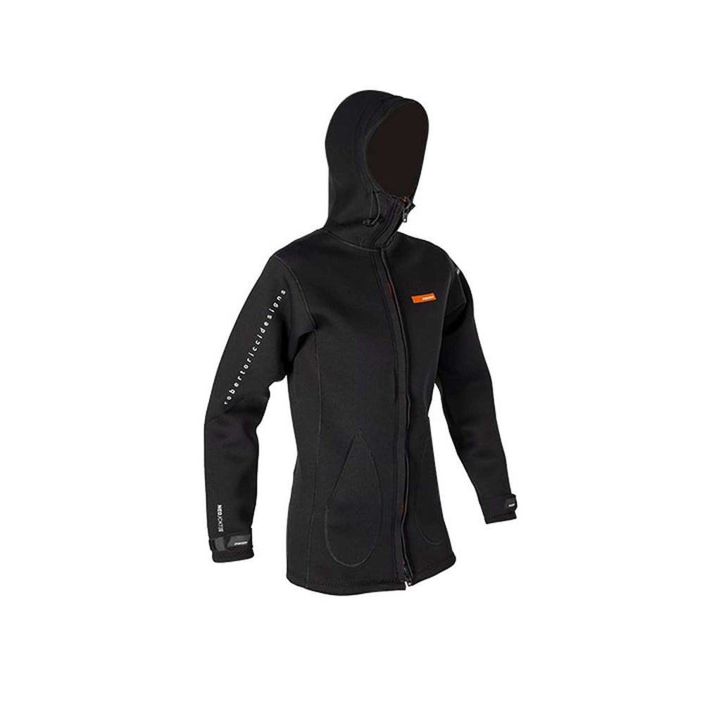 Veste Néoprène Longue 2-2 Femme Orange-Noir Y21 Taille 06 RRD 21NEOLW022_6