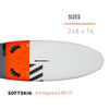 Planche de planche à voile Evolution L Softskin Avec Dagger 248x76 RRD 25ELDS