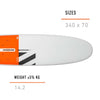 Planche de Windsurf Long Rider Softskin 180l 340x70cm RRD 25LRS