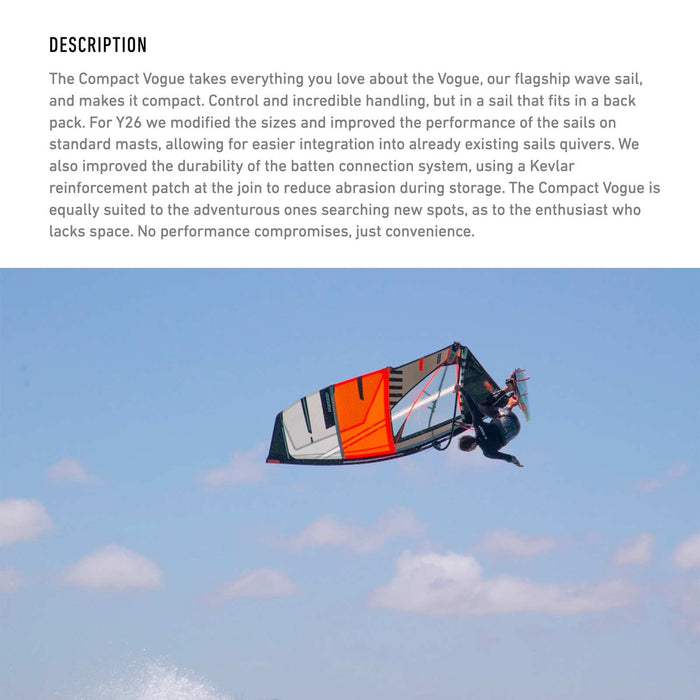Voile de Windsurf Compact Vogue Y26 Taille 5.3 RRD 26CV_44_5_3