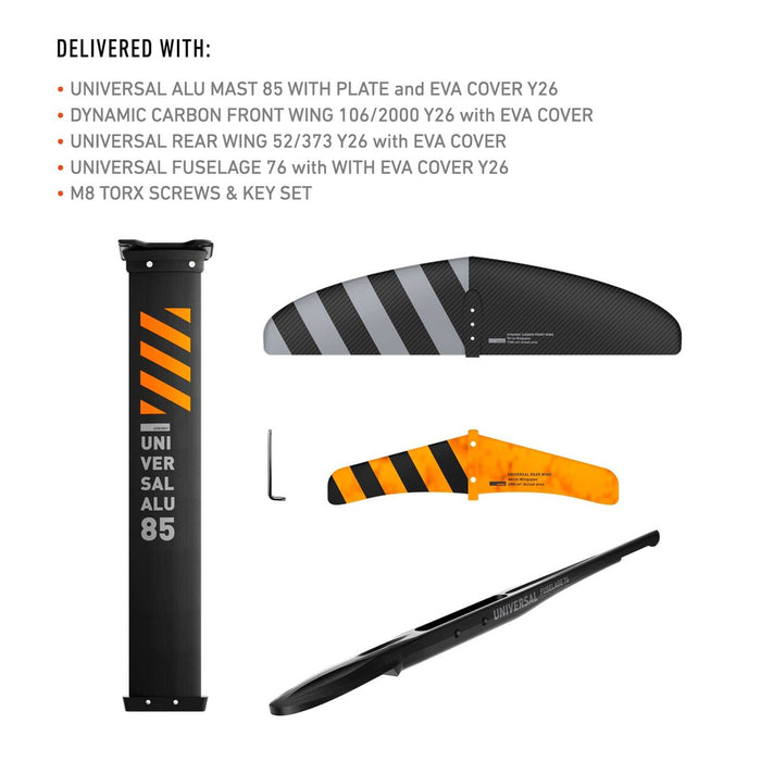 Set Hydrofoil Dynamic Sw Alu Y26 2000-85 RRD 26DSWA2000FS