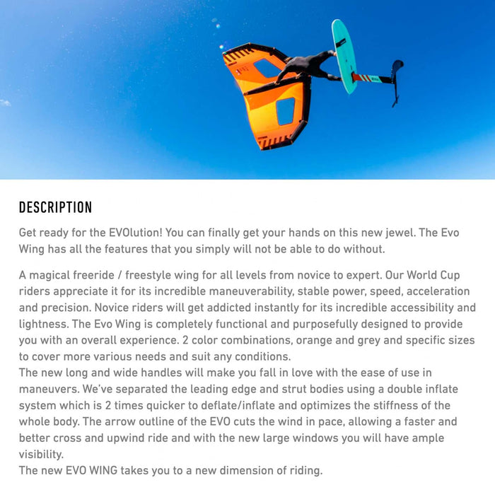 Aile Wing Foil Evo Orange Y26 Taille 6.5 RRD 26EW65