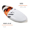 Planche de Windsurf Freestyle Wave Ruban Noir 225x58cm 84l RRD 26FW84BR