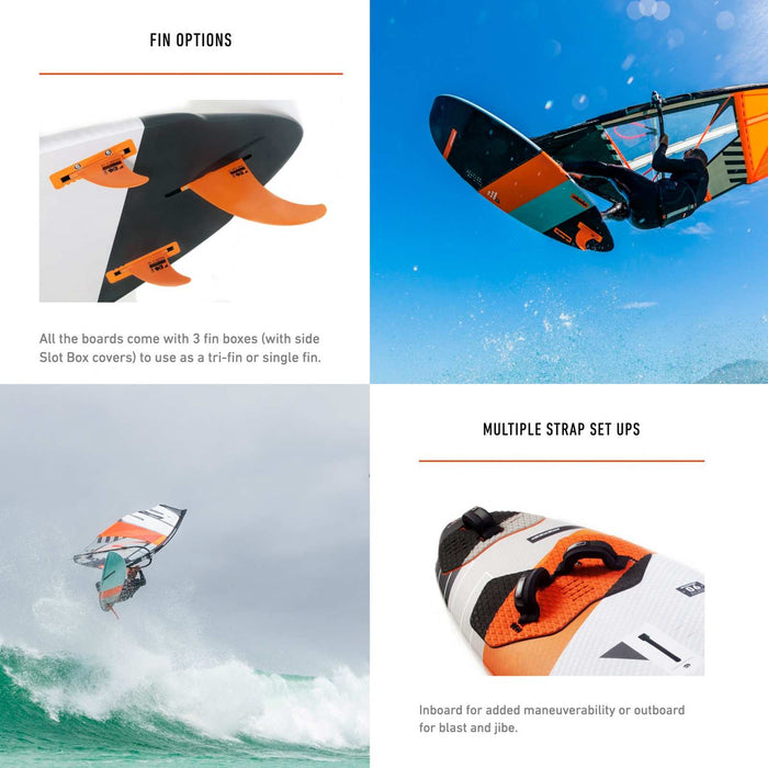 Planche de Windsurf Freestyle Wave Ruban Noir 225x58cm 84l RRD 26FW84BR