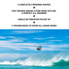 Planche de Windsurf Freestyle Wave Ruban Noir 225x58cm 84l RRD 26FW84BR