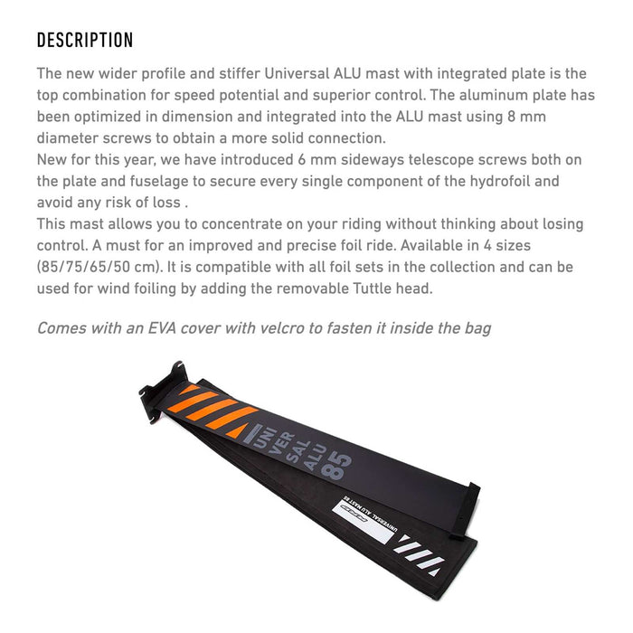 Mât hydrofoil Universel Alu 50cm RRD 26UAM50