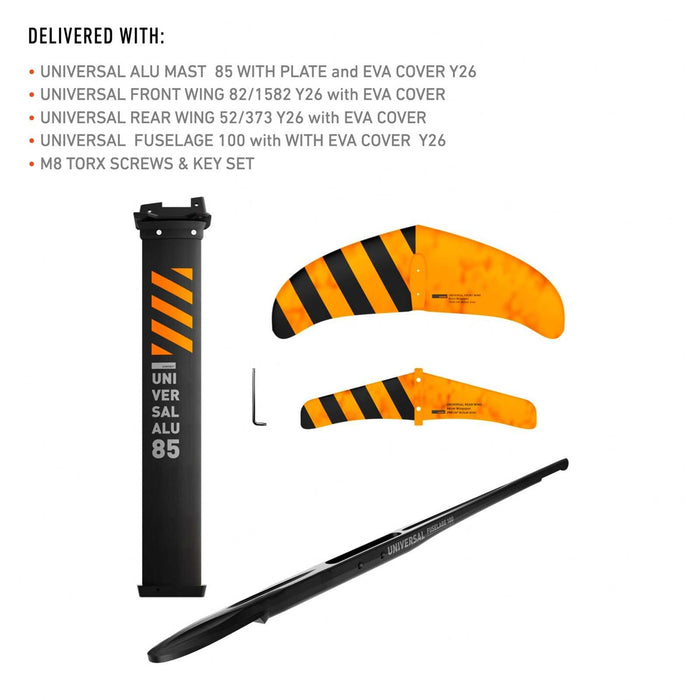 Ensemble de Hydrofoil Universel Ws Alu 1600 Y26 RRD 26UWFS1600S