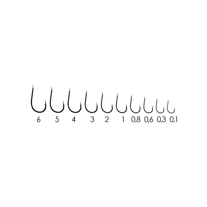 Hameçons de pêche 9624 en acier carbone noir-nickel n°4 20pcs Expert Predator 27651