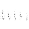 Hameçons de pêche Ryusen 9539 en acier au carbone nickel №9 20pcs Expert Predator 27668