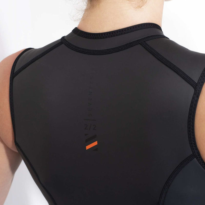 Short Wetsuit Seventysix Body Vest Femme Zip Avant 2-1 Noir Taille 6-S RRD 2776BV21F_6