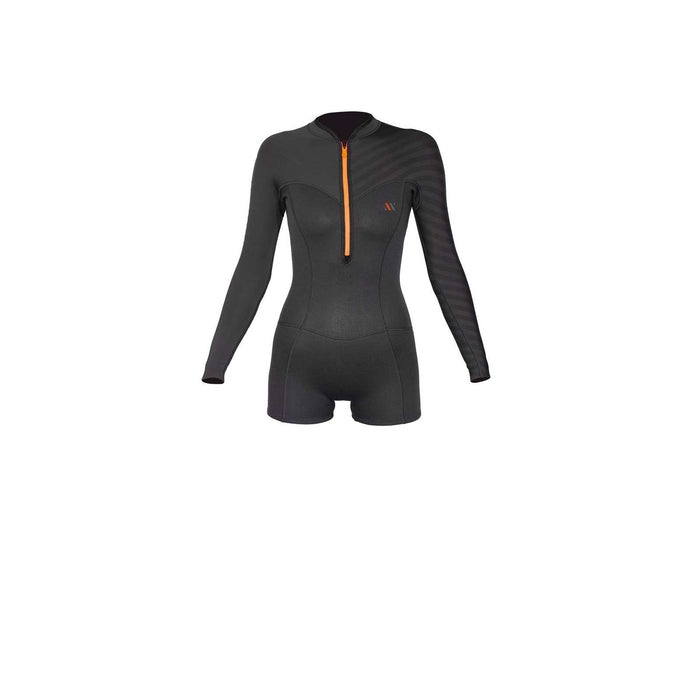 Short Wetsuit Seventysix Shortleg Femme Zip Avant 2-2 Gris Taille 6-S RRD 2776FZ22SF_6