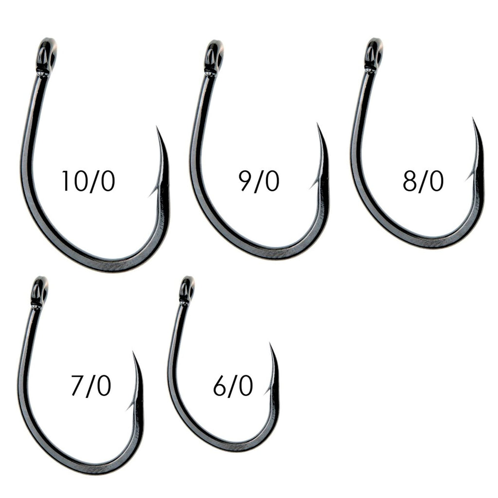 Hameçons de pêche Albacore 230 Acier carbone Noir-Nickel №7-0 5pcs Expert Predator 27810