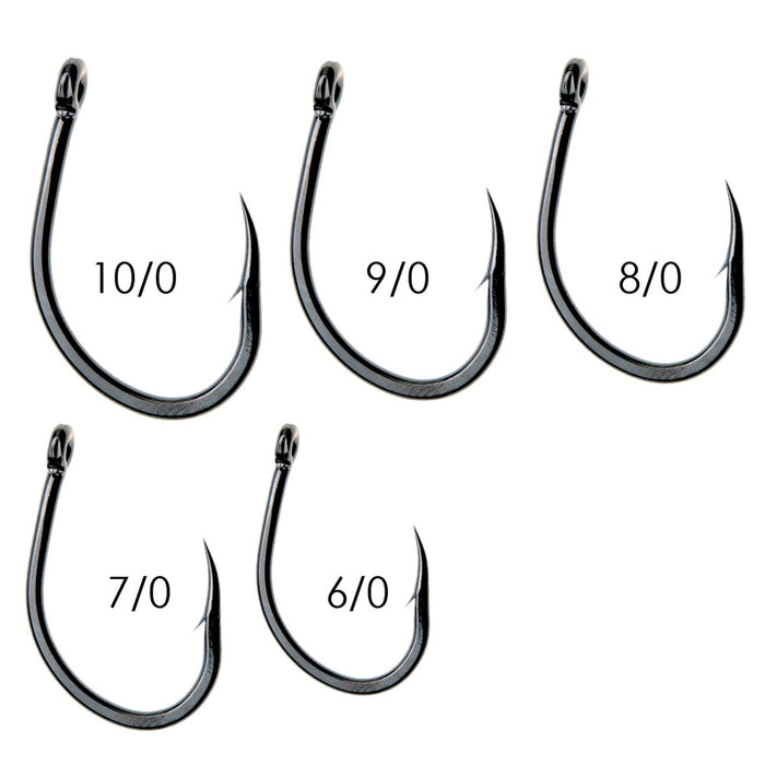 Hameçons de pêche Albacore 230 Acier carbone Noir-Nickel №7-0 5pcs Expert Predator 27810