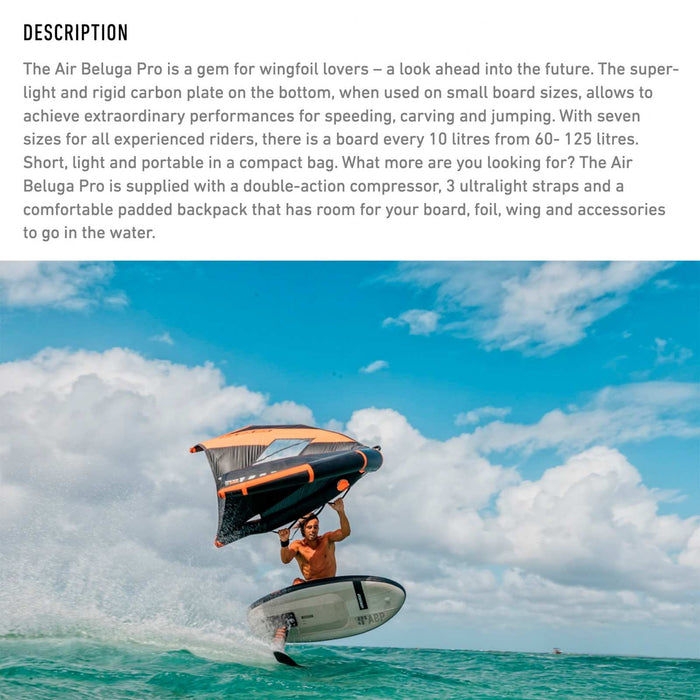 Planche Wing Foil Air Beluga Pro 146x68x10,5cm 80l RRD 27ABLGP80
