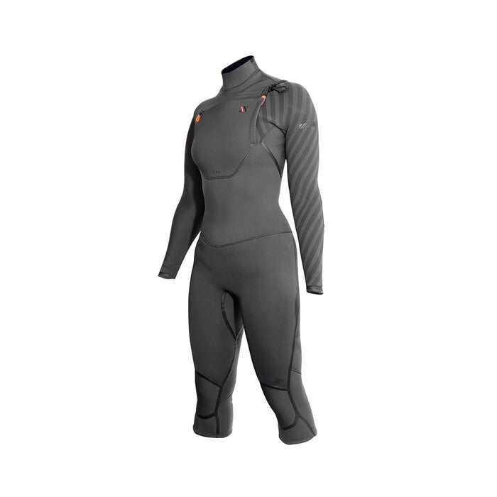 Shorty Amazone Overknee Femme Zip Poitrine 3-2 Gris Taille 12-XL RRD 27AMCZ320_12