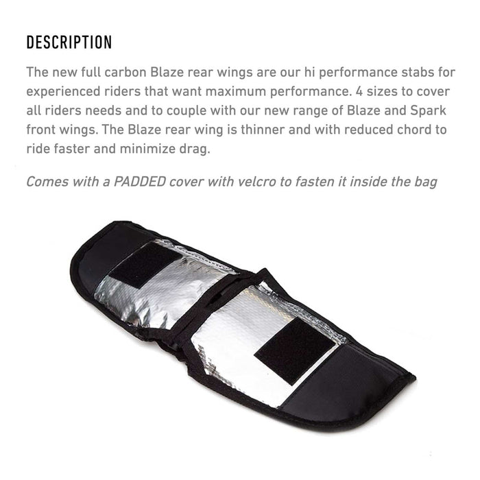 Aile arrière hydrofoil Blaze 215 Full Carbon Taille 41cm RRD 27BFCR41215