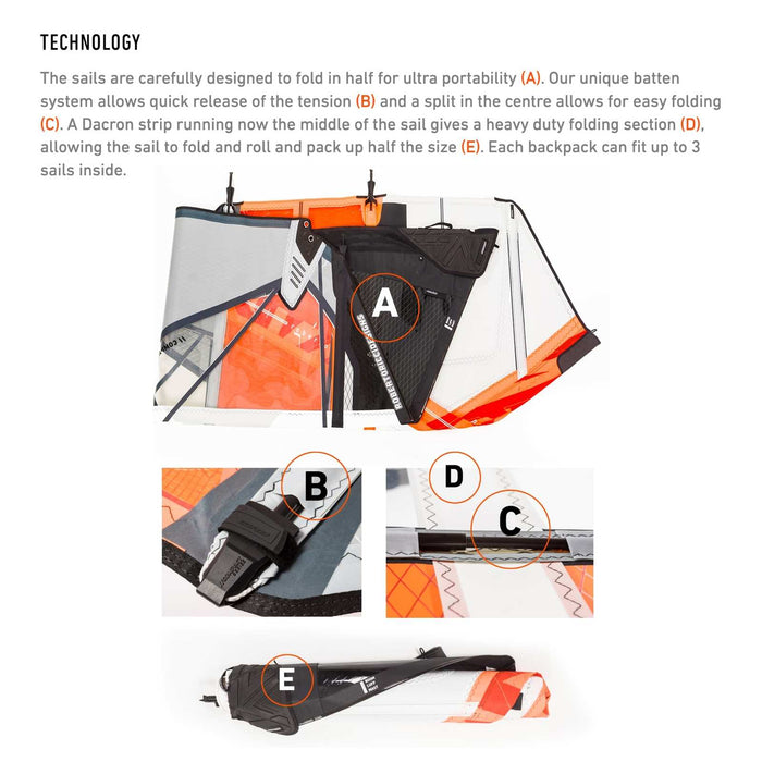 Voile de planche à voile Compact X-Tra Taille 6.5 RRD 27CX_H3_6_5