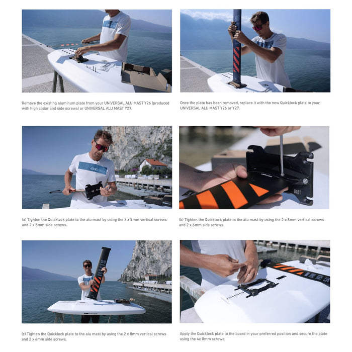 Plaque Alu Quick Lock Hydrofoil RRD 27QLAP1